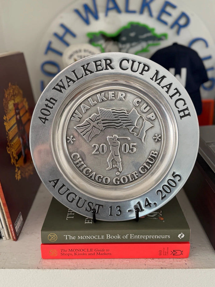 2005 Walker Cup Chicago Golf Club USGA Pewter Plate