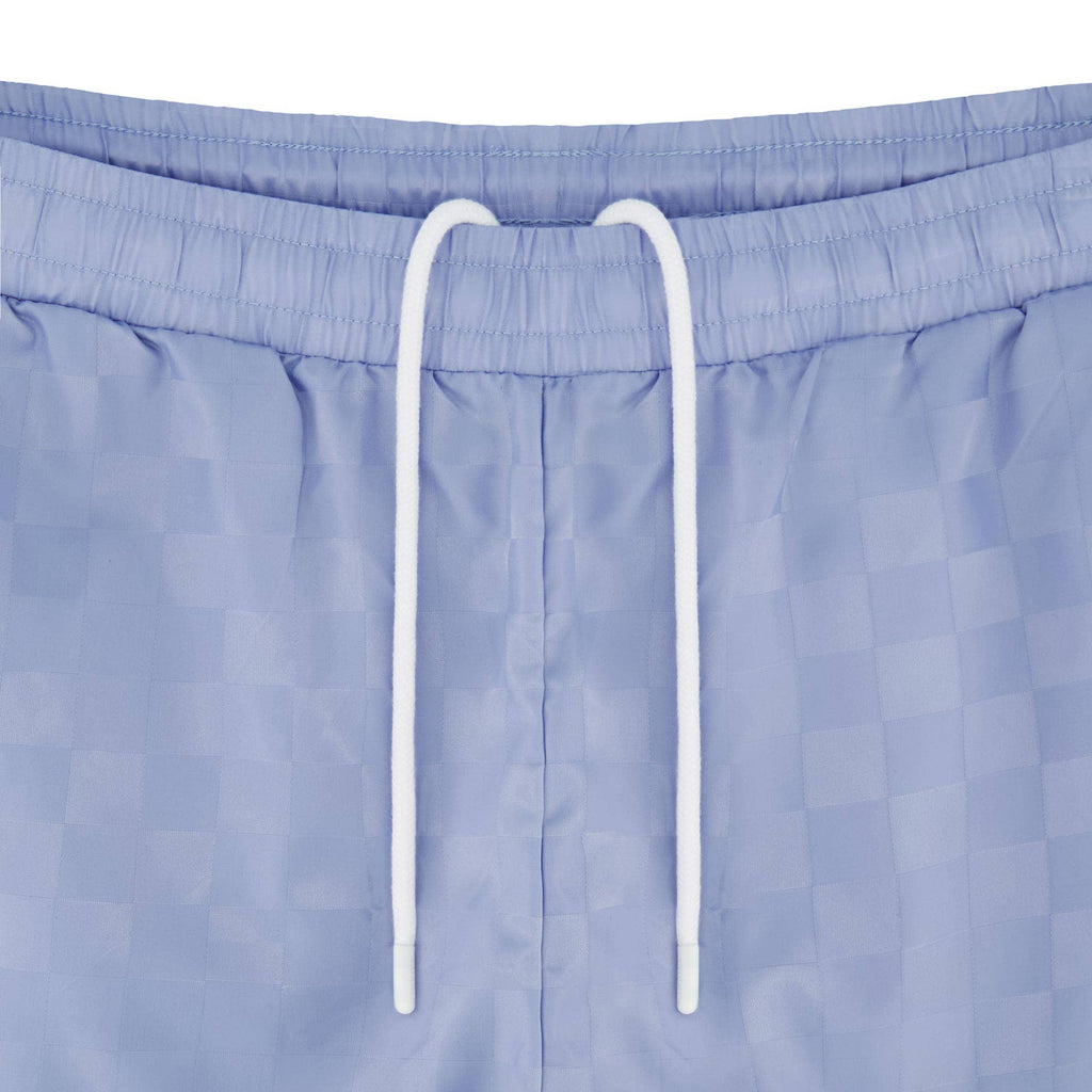 Umbro Men's Checkered Nylon 7" Short: Light Blue / M