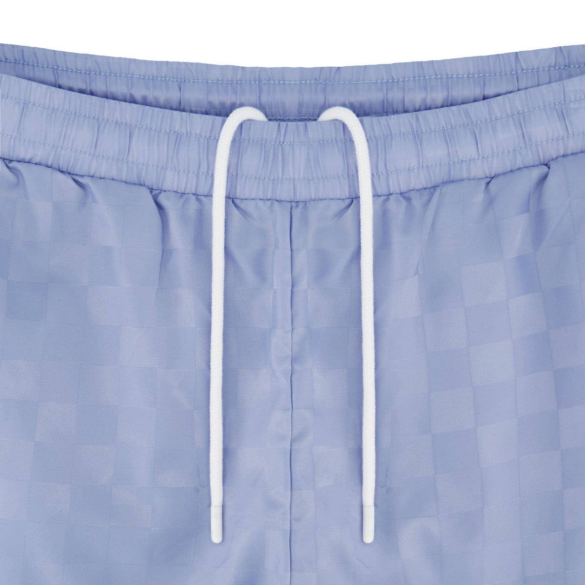 Umbro Men's Checkered Nylon 7" Short: Light Blue / XL