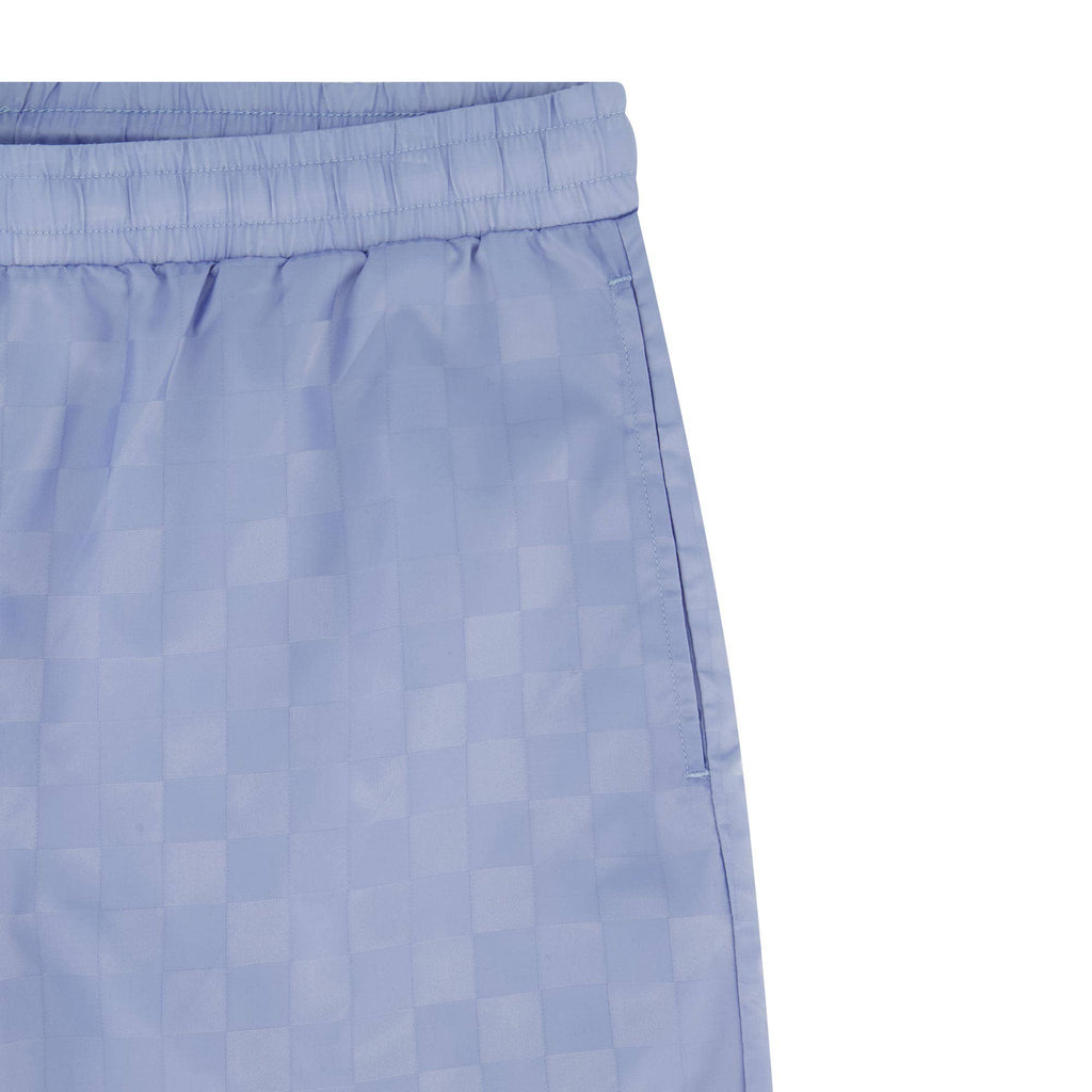 Umbro Men's Checkered Nylon 7" Short: Light Blue / S