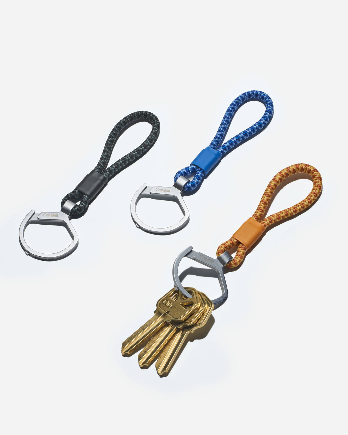 Rope Split Ring: Blue