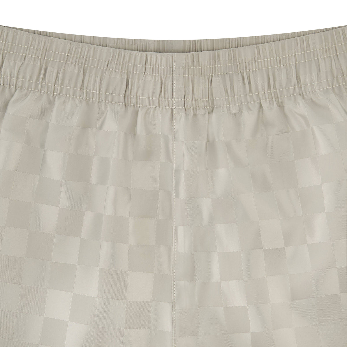 Umbro Junior's Checkered Athletic 3" Short: Light Gray / M