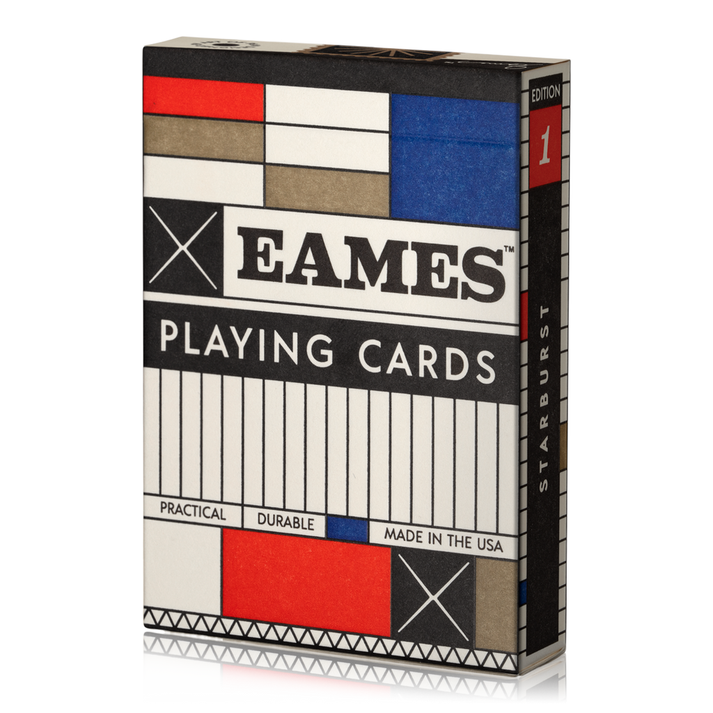 Art of Play Eames Starburst playing cards, red