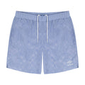 Umbro Men's Checkered Nylon 7" Short: Light Blue / S