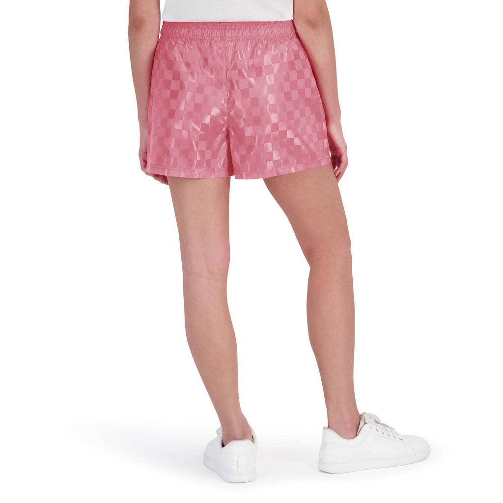Umbro Junior's Checkered Athletic 3" Short: Pink / M