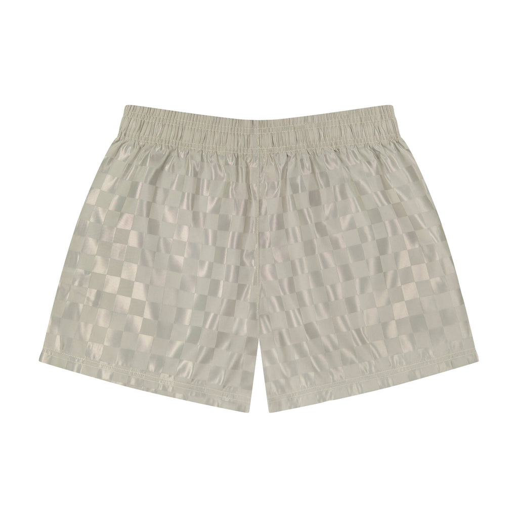Umbro Junior's Checkered Athletic 3" Short: Light Gray / L