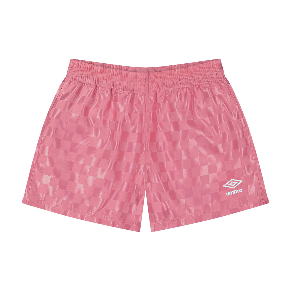 Umbro Junior's Checkered Athletic 3" Short: Pink / L