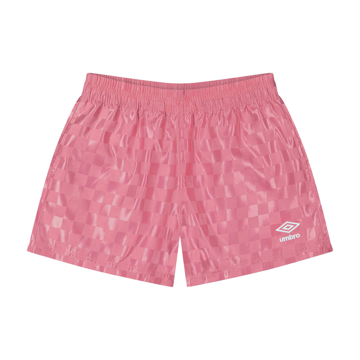 Umbro Junior's Checkered Athletic 3" Short: Pink / L