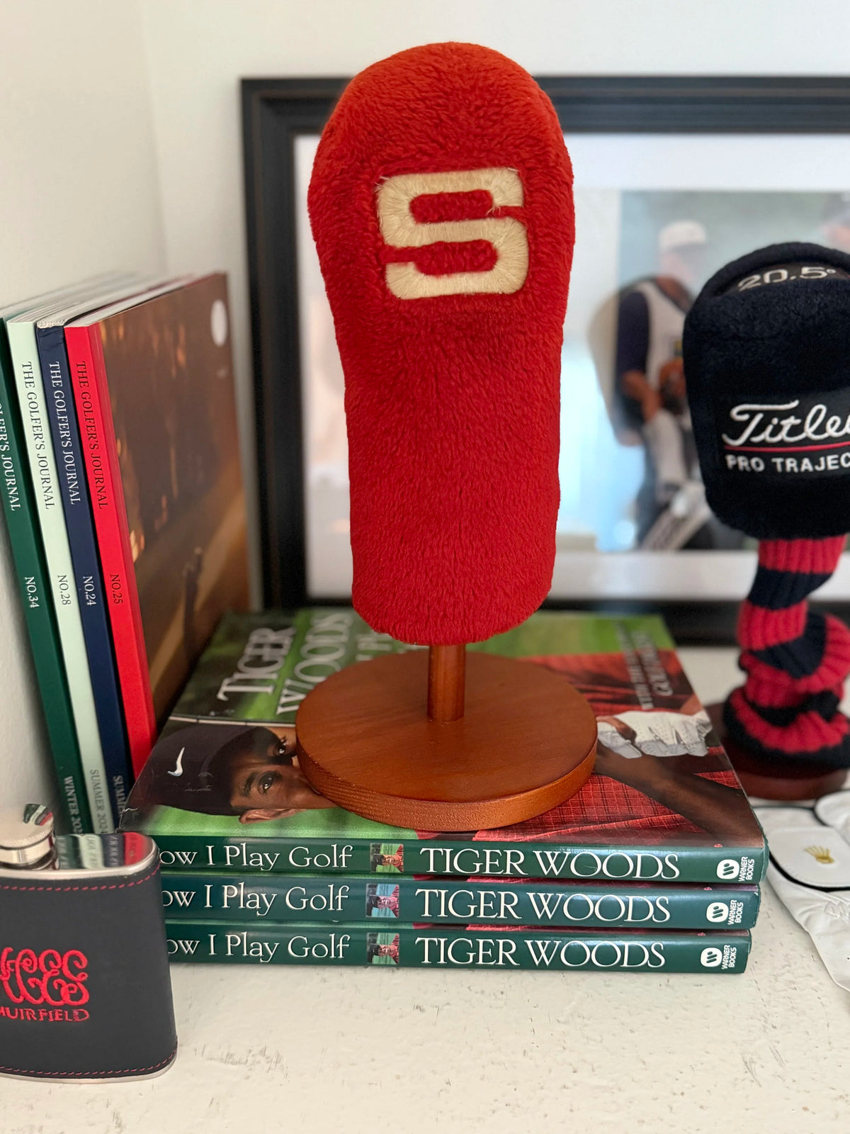 Vintage Original Stanford Cardinal Ping 5 Wood Cover