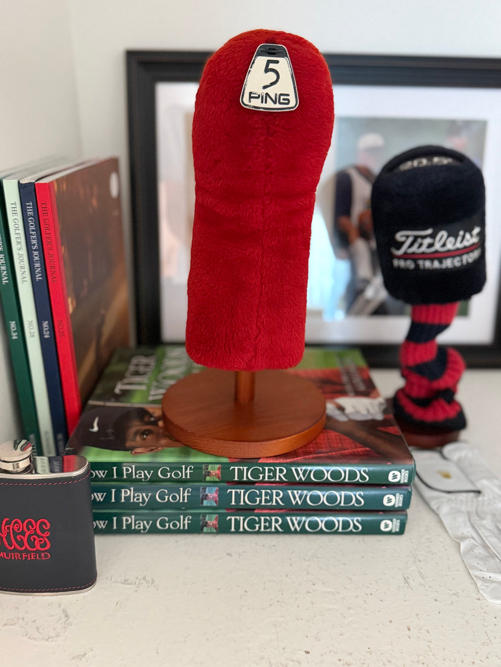 Vintage Original Stanford Cardinal Ping 5 Wood Cover