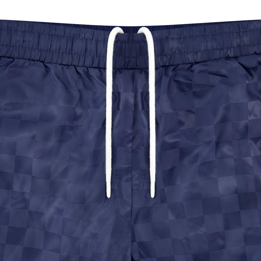 Umbro Men's Checkered Nylon 7" Logo Short: Navy Blue / S
