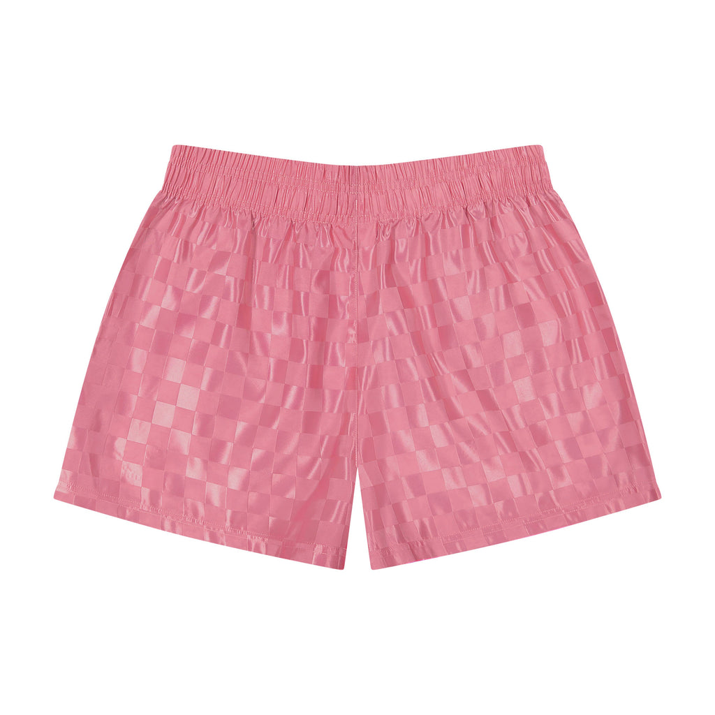 Umbro Junior's Checkered Athletic 3" Short: Pink / L