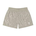 Umbro Junior's Checkered Athletic 3" Short: Light Gray / M