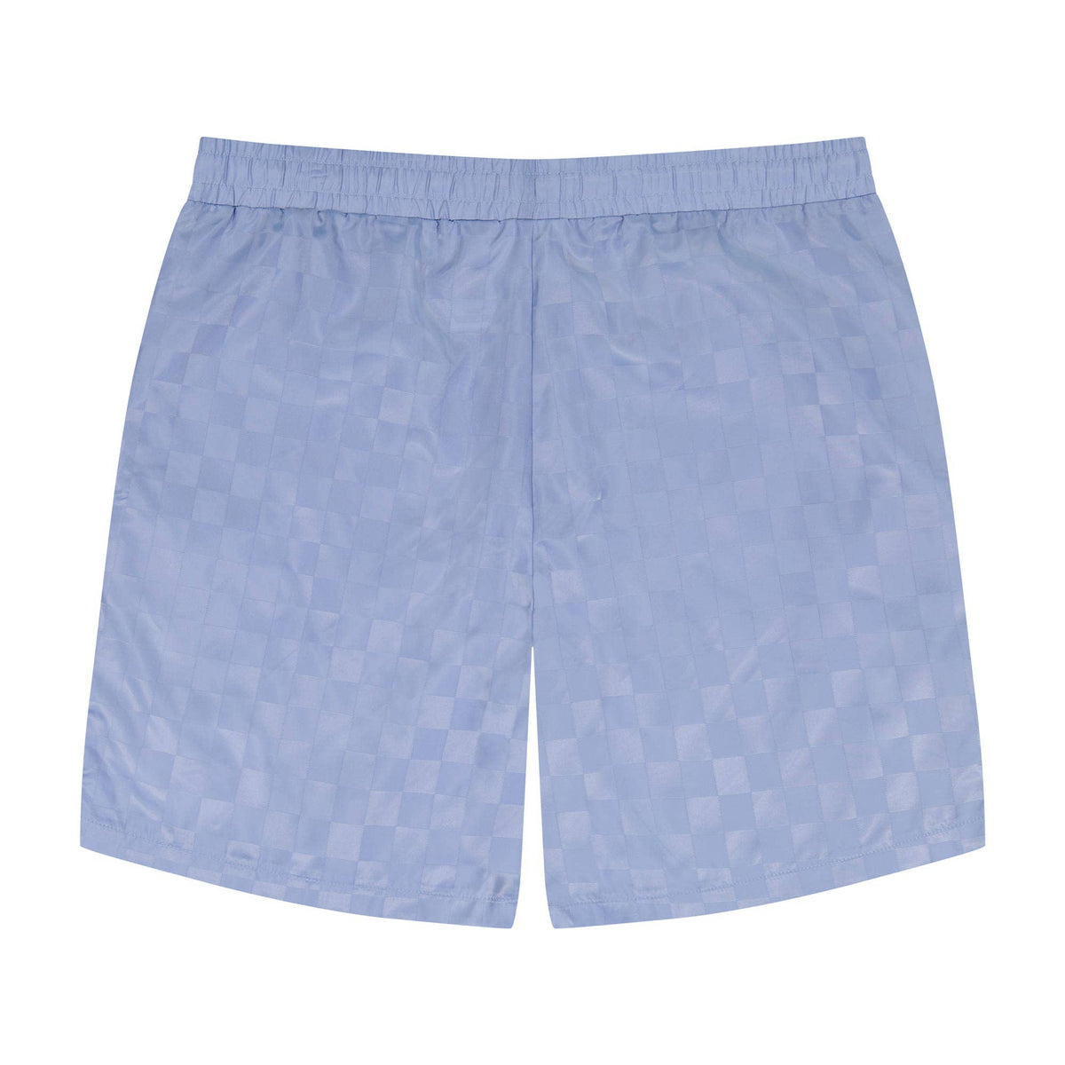 Umbro Men's Checkered Nylon 7" Short: Light Blue / S