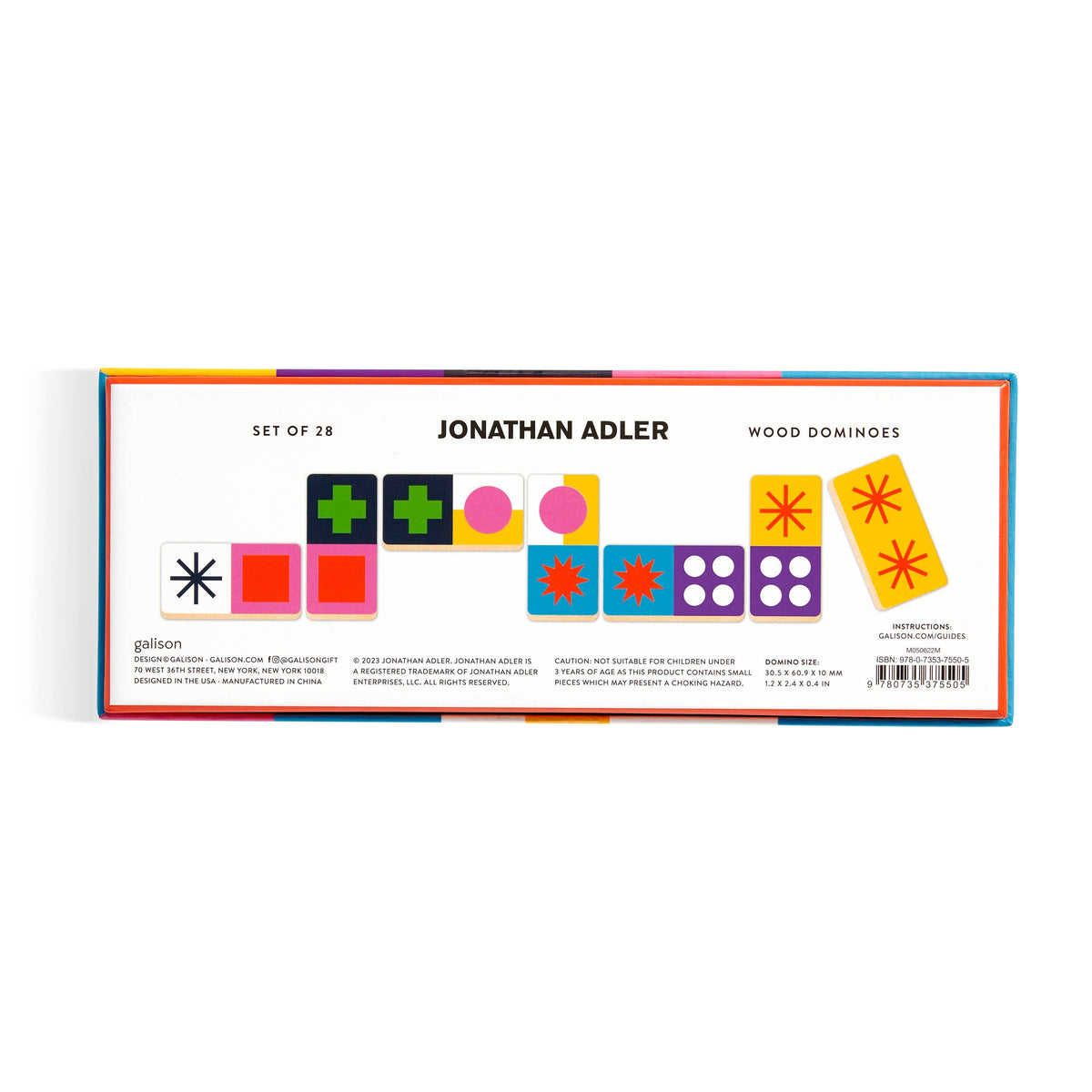 Jonathan Adler Helsinki Wood Domino Set
